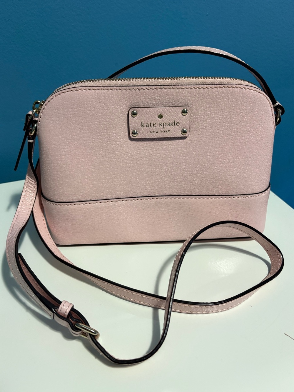 kate spade Pale Pink Pebble Leather Crossbody